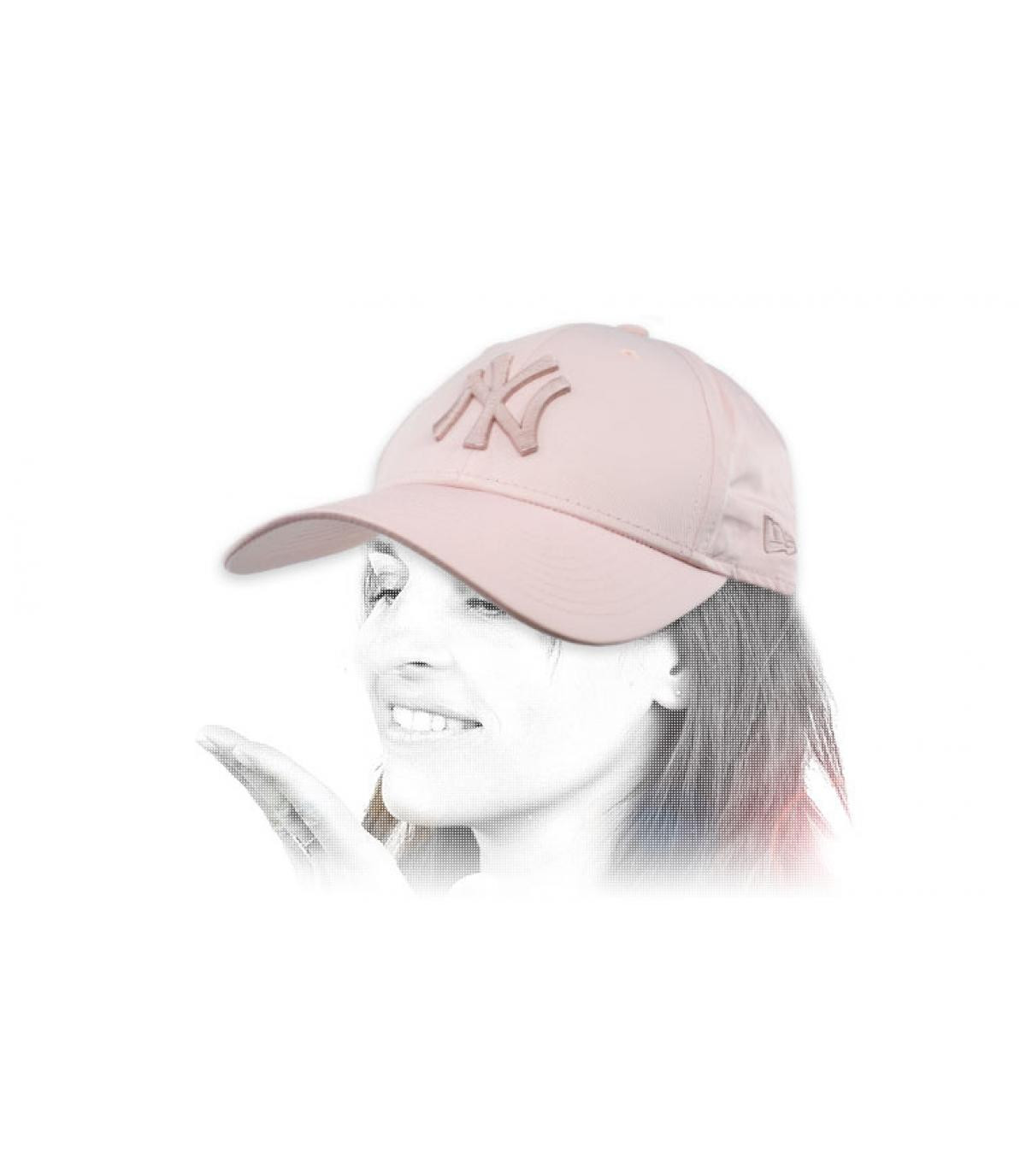Pink satin baseball cap outlet